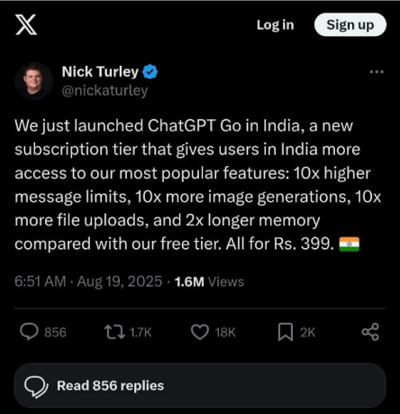 ChatGPT Plan India
