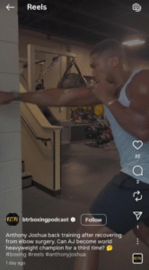 Anthony Joshua comeback