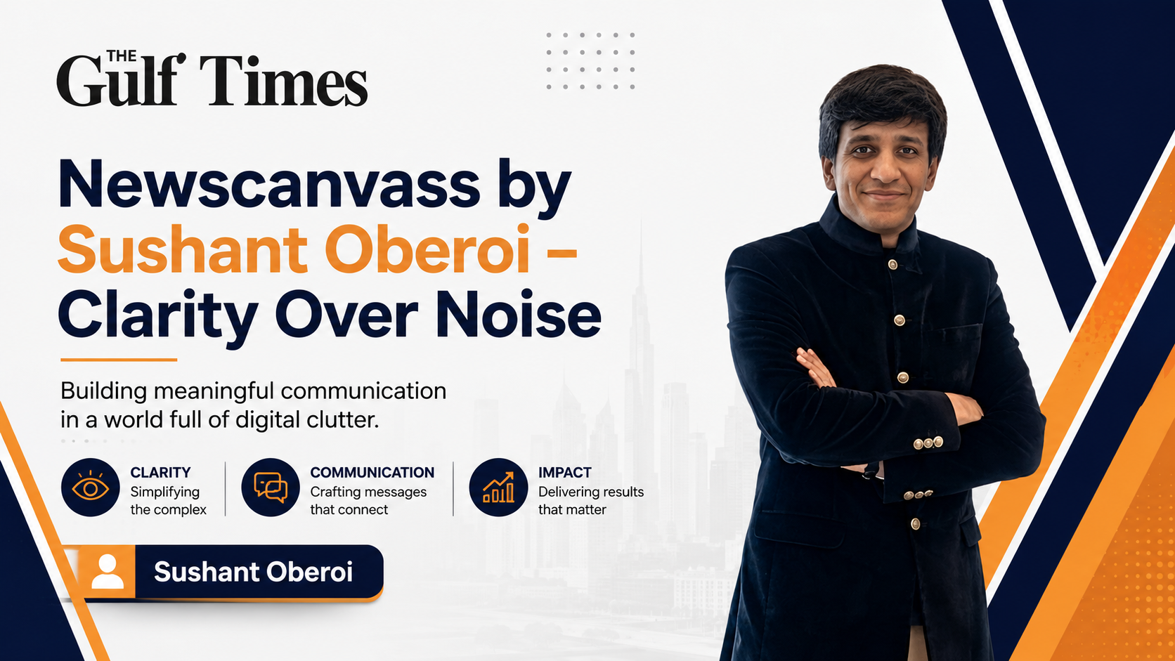 Sushant Oberoi and Newscanvass