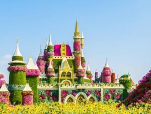 Dubai Miracle Garden floral displays in Dubai
