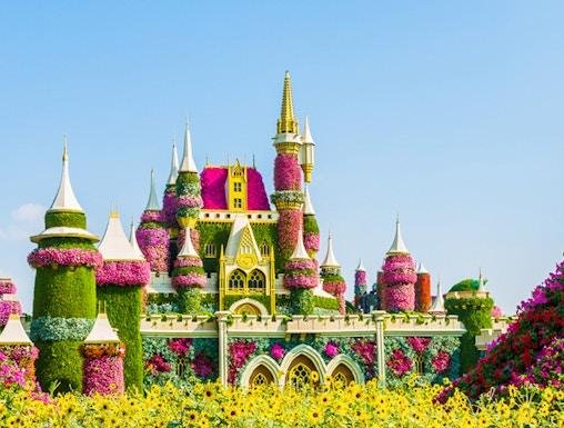 Dubai Miracle Garden floral displays in Dubai
